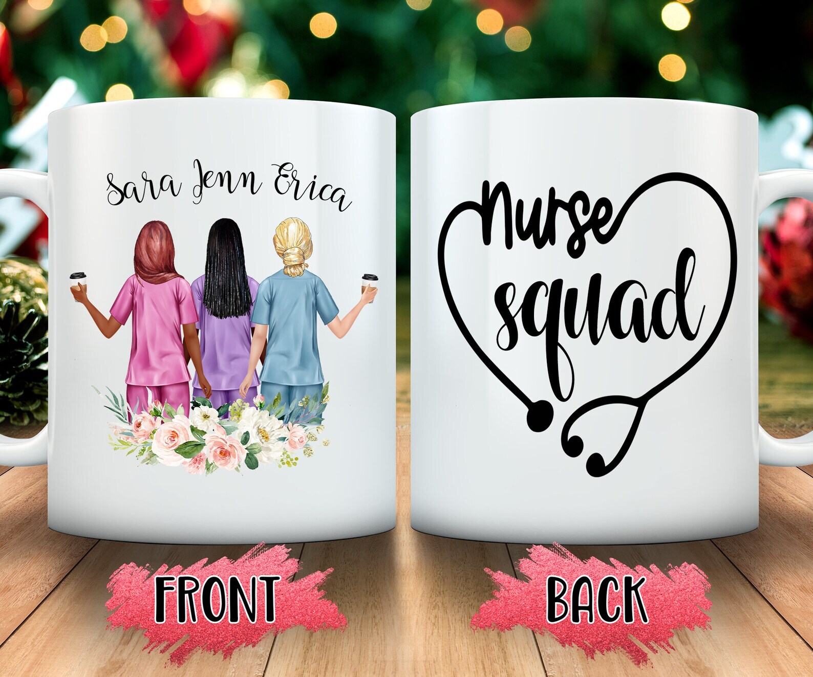 Nurse Squad Mug Midwife Gift Personalized Nurse Graduation Gift Nurse Best
