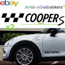 2 adesivo sticker bmw MINI cooper s tuning logo prespaziato,auto decal