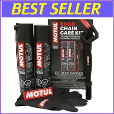 All-in-One Motorcycle Chain Cleaner and Lubricant Kit - Streamline Maintenance