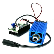 Hight Power 445nm 450nm 4000mW 4W Adjustable Blue Laser Diode Dot Module 12V TTL