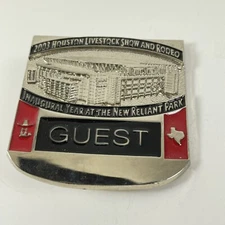 Houston Livestock Show And Rodeo Pin 2003 Guest Reliant Park Inaugural Year