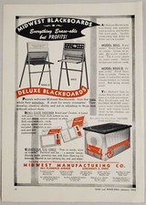 Anuncio impreso Midwest Blackboards 1951 Conestoga Toy Chest Cincinnati, Ohio