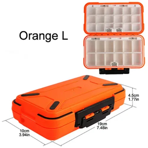 1x Fishing Lure Bait Tackle 2 Layer Storage Box Case Waterproof Compartments NEW - Picture 55 of 150
