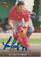 TOM PAGNOZZI ST. LOUIS CARDINALS  SIGNED 1995 UPPER DECK CARD #306