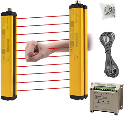 Safety Light Curtains Safety Protection Sensor Light Screen Beam Pitch 40Mm Bea
