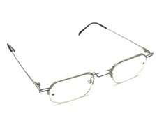 TAXI SM-57 Silver Blue Designer Metal Eyeglasses Frames Vintage 44-20 Italy