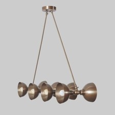 Italian Style Eight Light Brass Ceiling Sputn...