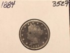 ^ 1884 Liberty "V" Nickel         ^^ GOOD ^^        142 YRS OLD       3527 — photo 3
