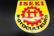 Autocollant Sticker Vintage ISEKI Motoculteurs Motoculture 17,5cm x 19cm
