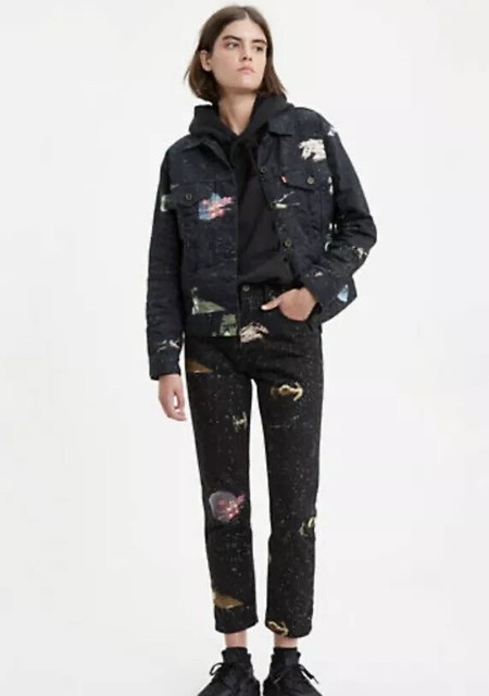 Levi's X Star Wars 501 Cropped Galaxy 