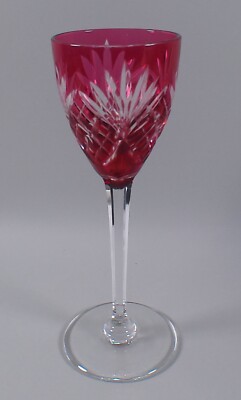St Louis CHANTILLY-RUBY Crystal Wine Hock