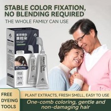 Xusheng Black Fruit Dyeing Cream, Natural Black Hair Dye lack Cream, Hair M A4I8