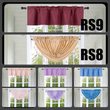 1PC VALANCE SWAG ROD POCKET FOAM LINED BLACKOUT WINDOW DRESSING CURTAIN DECOR