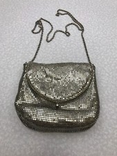 Vintage Beaded Purse Evening Wear Silver KG X1 Elegant Clutch Retro