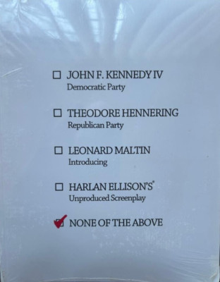 None of the Above by Harlan Ellison (2012, Trade Paperback) New factory packaged