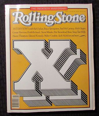 1987 ROLLING STONE Magazine #512 FN+ 6.5 Bob Dylan Bruce Springsteen Mick Jagger