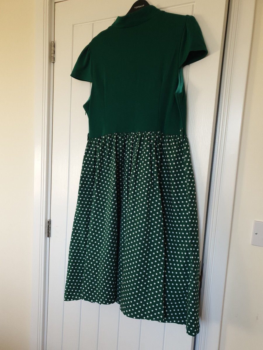 lindy bop green polka dot dress Lindy Bop Polka Dot Swing Dress main image 1