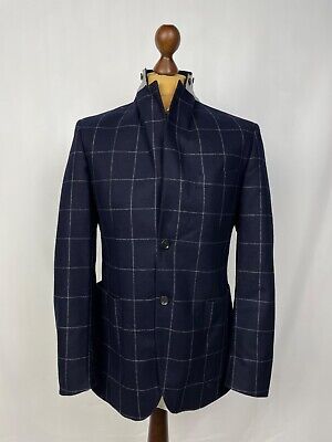 LBM Lubiam Studio Check Soft Wool Sport Coat Size 48IT38US LBM Lubiam Studio Check Soft Wool Sport Coat Size 48IT38US