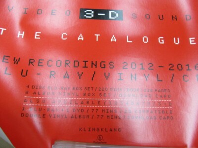 KRAFTWERK 3-D The Catalogue 2017 Original Promo Mini Poster A3