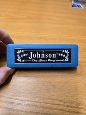 Johnson BK-520-C Blues King Harmonica, Key of C - Single Harp with Case
