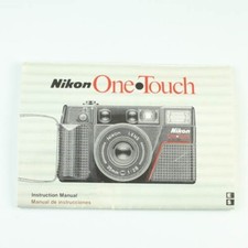 Nikon One Touch - 35mm Point  Shoot Camera - Instruction Manual - Pamphlet
