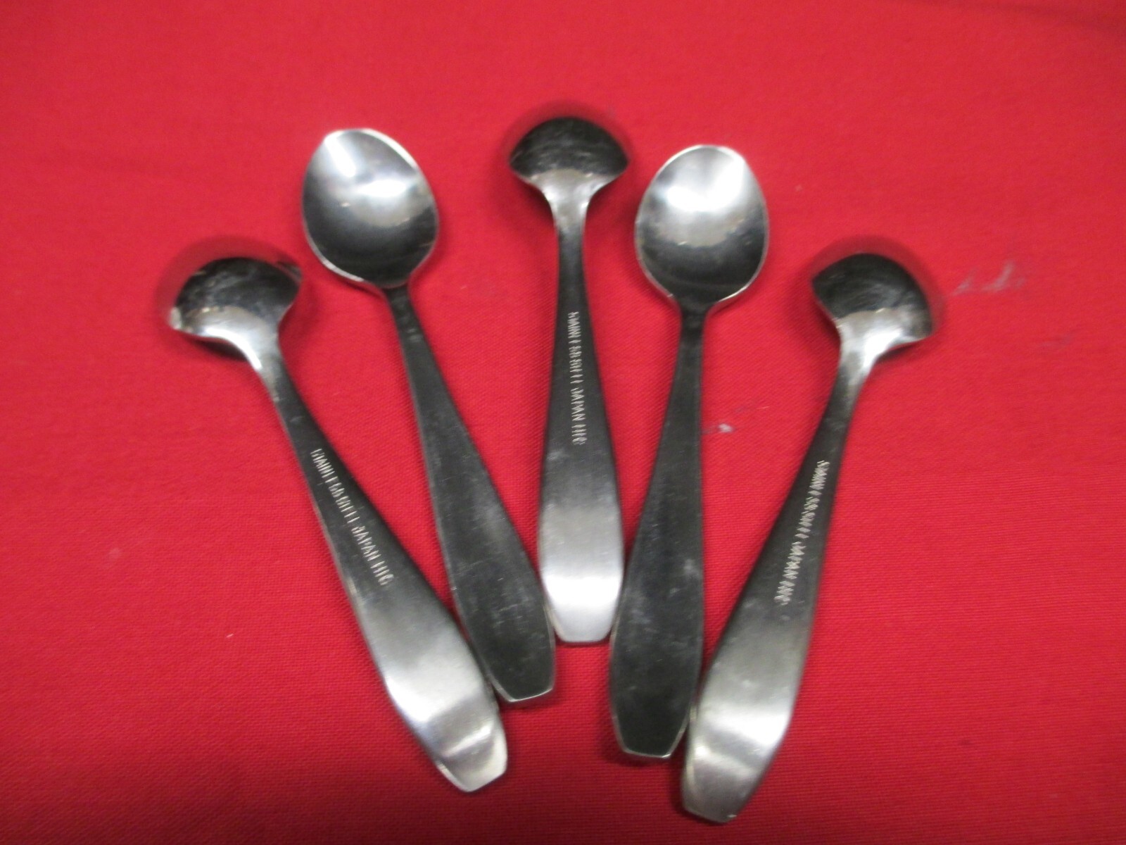 HIC Japan stainless steel demitasse spoons set of 5 spoons eBay