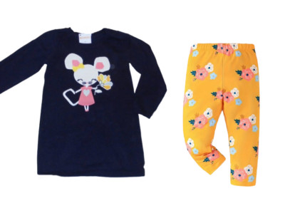 NWT Gymboree Toddler Girls 18-24M 2T Mouse Sweater Dress Leggings NEW