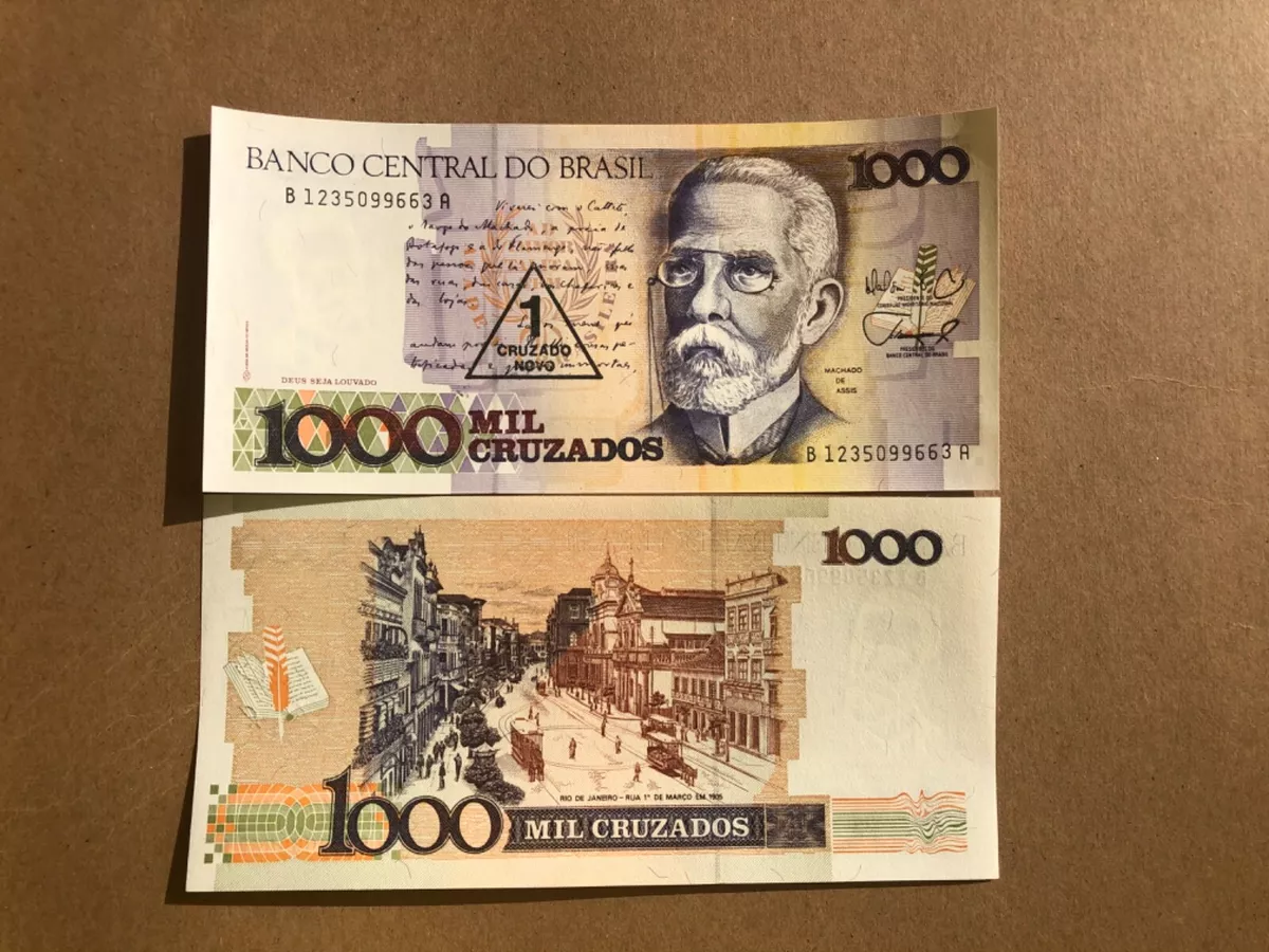 Banco Central Do Brazil 1000 Cruzerio - UNC