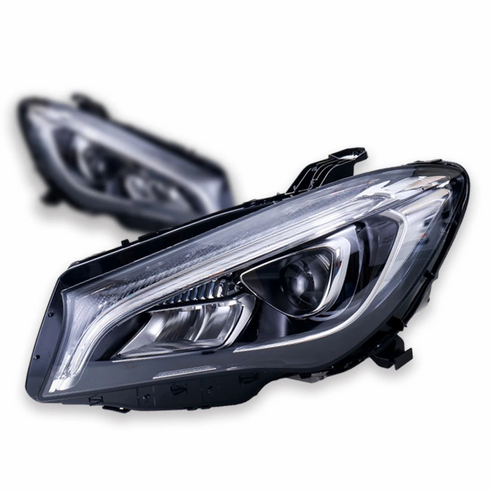 For Benz CLA W117 Headlights 2014-2019 FULL LED Projector LED Sequential Signal