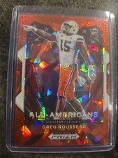 2021 Panini Prizm Draft Picks - All-American Greg Rousseau #200 Red Ice Prizm...