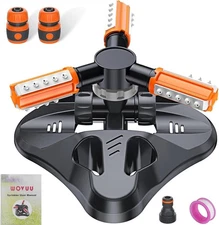 Garden Sprinkler,Upgrade Lawn Sprinklers Automatic 360 Degree Rotating Irrigatio