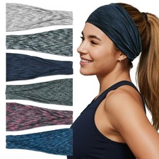 Sefiinh 6 Pcs Headbands For Women, Wide Soft 1 Count Pack of 6 , Space Dye