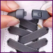 New Without Ties Elastic Laces No Tie Shoe Laces Press Lock Shoelaces Sneaker