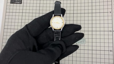 Near Mint] SEIKO Credor 8420-0150 18K Gold Bezel Quartz Women's
