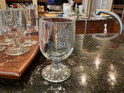 LA ROCHÈRE VTG La Rochere France Dragonfly Glass Goblets Sets of 6 (3 sets available)