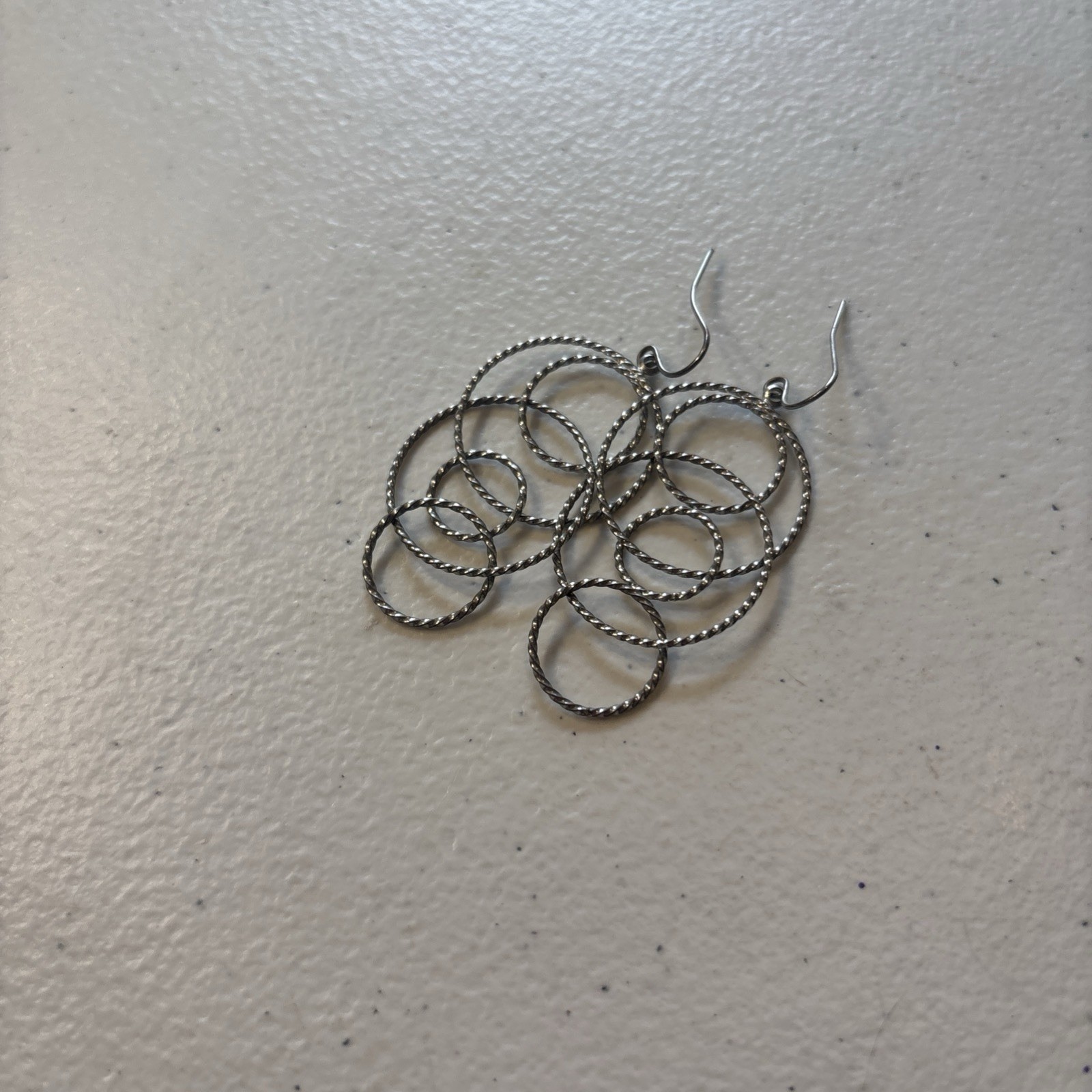 925 Silver Bubble Circle Dangle Earrings Women Vi… - image 6