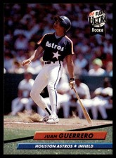 1992 Ultra Juan Guerrero Rookie Houston Astros #490