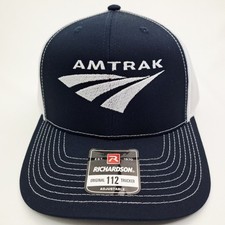Amtrak Train Navy Blue Richardson 112 Mesh Sn...