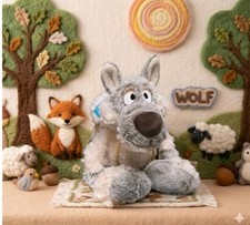 13" Wolf Dressed In Sheep's Clothing Floppy Plush Stuffed Animal Super Cute