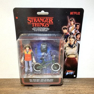 Stranger Things Will Figur mit Bike Hunt & Battle Jazwares Neu siehe Beschreibung