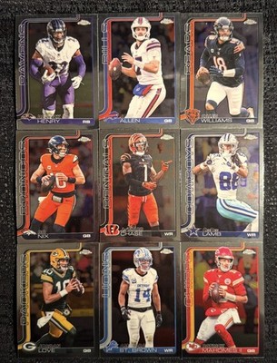 2025 Topps Chrome Complete Your Set You Pick Football Card #1-150