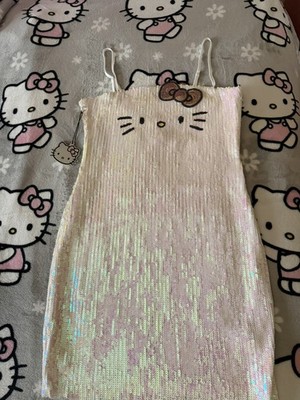 NEW Hello Kitty Sequin Mini Dress size Women s Large 