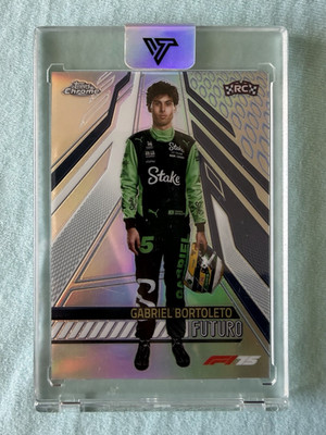 Topps 2025 Chrome F1 Futuro FUT-4 Gabriel Bortoleto Rookie Trading Card F1