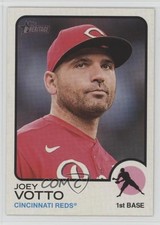 2022 Topps Heritage Team and Name Color Swap Variation Joey Votto #52 1e90