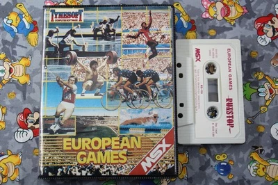 MSX ESTUCHE GRANDE TYNESOFT EUROPEAN GAMES EN ESPAÑOL - Imagen 1 de 3