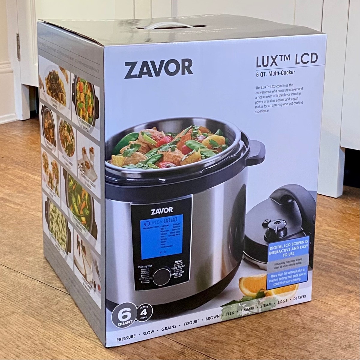 Zavor 6Qt LUX LCD Multi-Cooker ZSELL02 Stainless Steel Black Programmable  *NRFB*