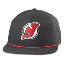 Men's American Needle  Black New Jersey Devils Buxton Pro Tech Adjustable Hat