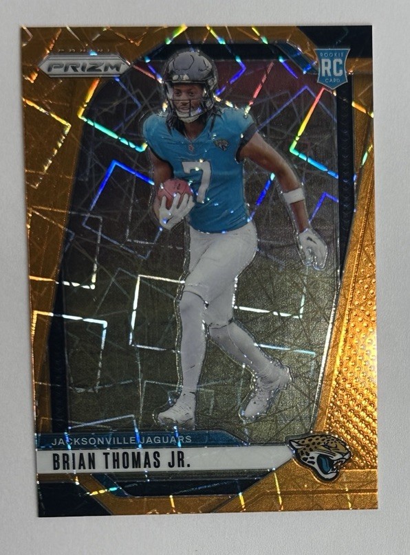 2024 Panini Prizm Orange Lazer Brian Thomas Jr. Rookie RC #314