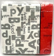 Bold Birthday Modern Adult Cocktail Theme Party Paper Beverage Napkins