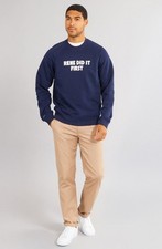 Lacoste Men/ Unisex Navy Blue Sweatshirt Size XS relaxed fit RRP 129.99